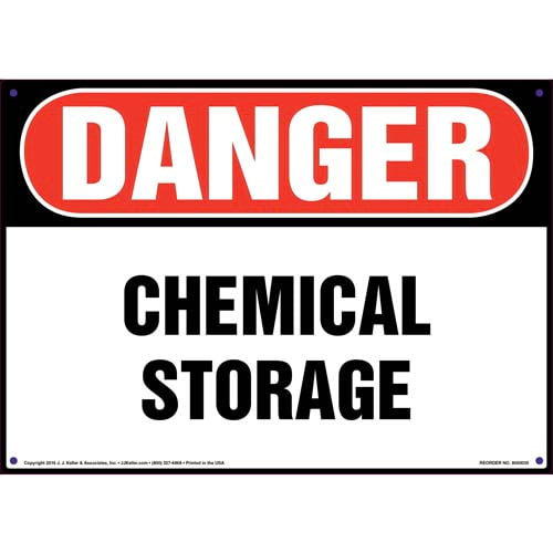 Danger, Chemical Storage Sign
