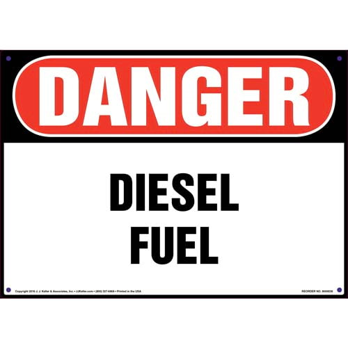 Danger, Diesel Fuel Sign