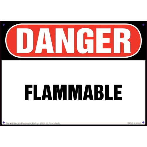 Danger, Flammable Sign