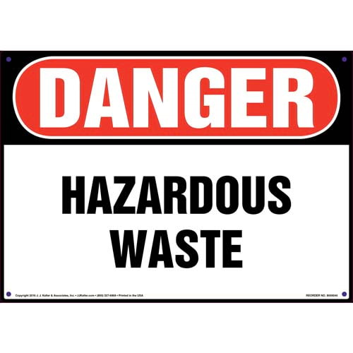 Danger, Hazardous Waste Sign