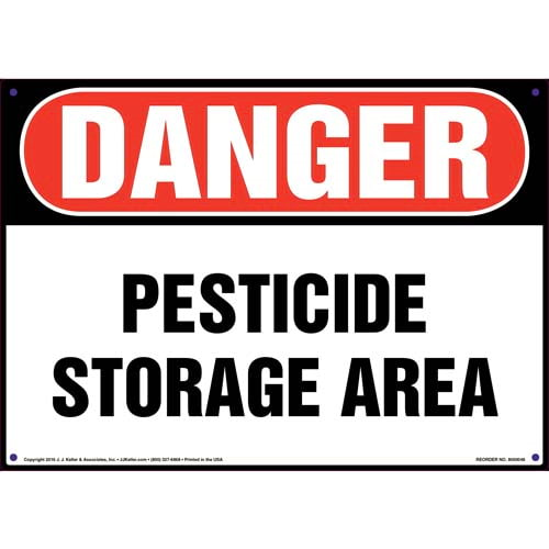 Danger, Pesticide Storage Area Sign