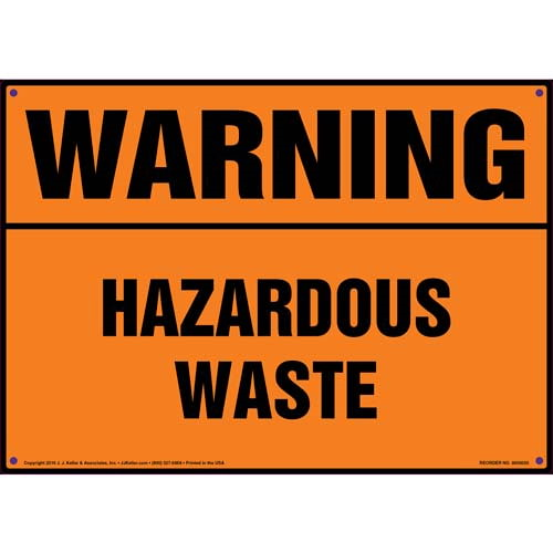 Warning, Hazardous Waste Sign
