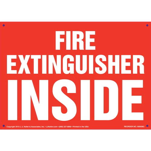 Fire Extinguisher Inside Sign