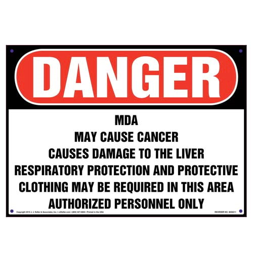 Danger, MDA, Authorized Personnel Only Sign