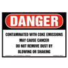 Danger, Contaminated With Coke Emissions Label
