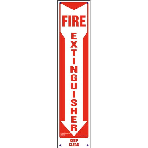 Fire Extinguisher, Keep Clear Sign