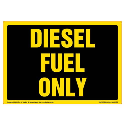 Diesel Fuel Only Vehicle Decal