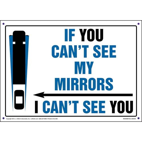 If You Can't See My Mirrors I Can't See You Decal, Landscape