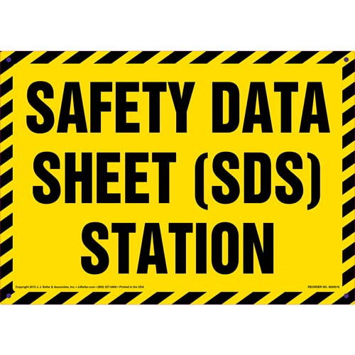Safety Data Sheet Station Sign