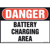 Danger, Battery Charging Area Sign