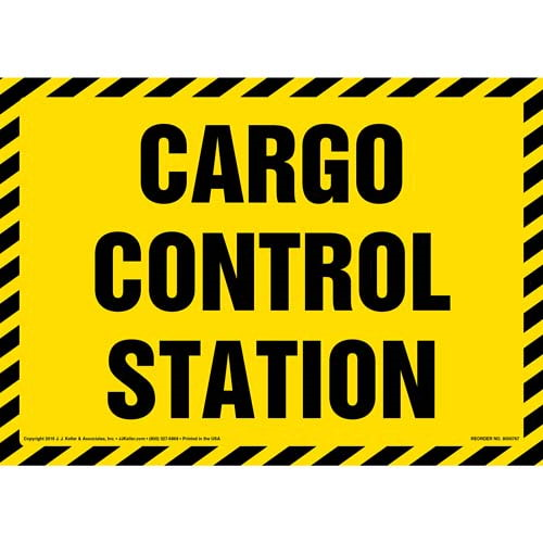 Cargo Control Station Sign