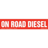 On Road Diesel Label, Red