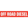 Off Road Diesel Label, Red