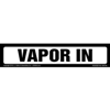 Vapor In Label, White, Long Format