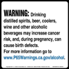 California Prop 65, Alcoholic Beverages Warning Label