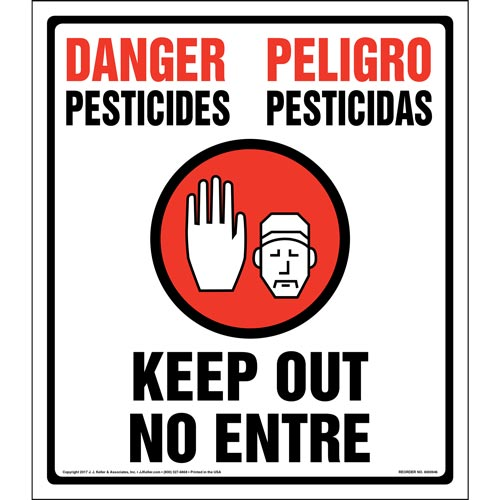 Danger, Pesticides, Keep Out, No Entry Sign, Federal