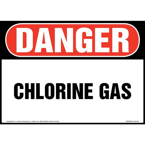 Danger, Chlorine Gas Sign