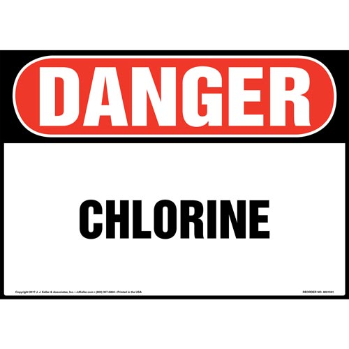 Danger, Chlorine Sign