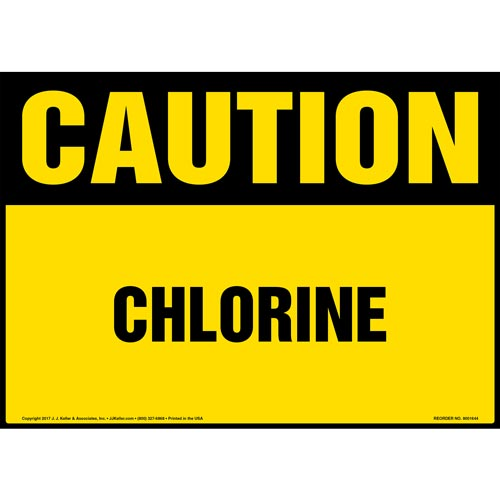 Caution, Chlorine Sign