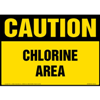 Caution, Chlorine Area Sign