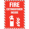 Fire Extinguisher Inside Sign with Icon