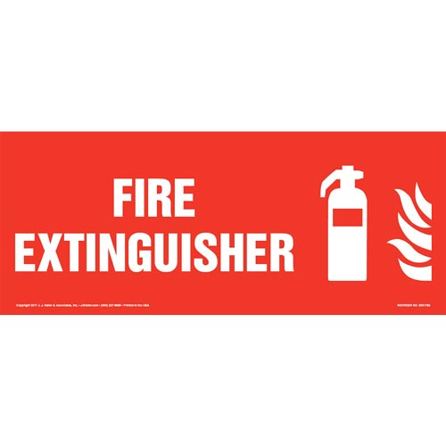 Fire Extinguisher Sign w Icon