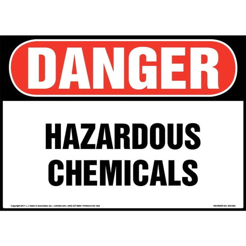 Danger, Hazardous Chemicals Sign