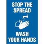 Stop the Spread Wash Your Hands Vinyl Sign Decal