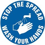 Wash Your Hands Stop the Spread Floor Sign