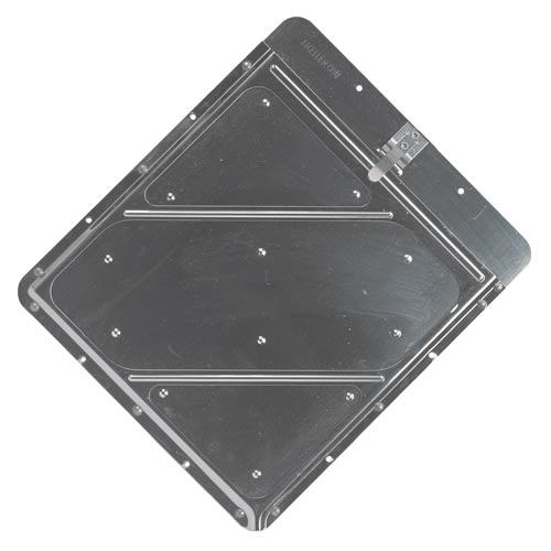 Riveted Aluminum Placard Holder with Back Plate
