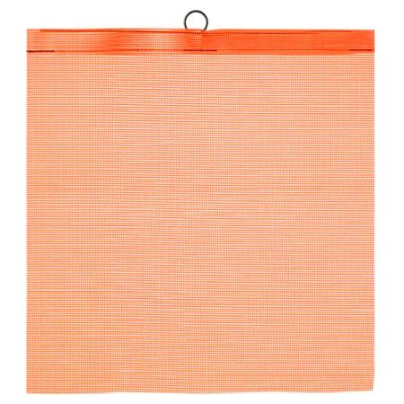 Warning Flag, Vinyl-Coated Polyester Mesh, Wire Rod, Orange