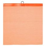 Warning Flag, Vinyl-Coated Polyester Mesh, Wire Rod, Orange