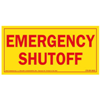 Emergency Shut Off Label