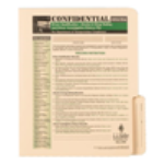 Confidential All-In-One Driver Qualification File Folder For Single Copy Forms