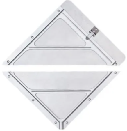 Slidemaster Placard Holder Split Holder Aluminum