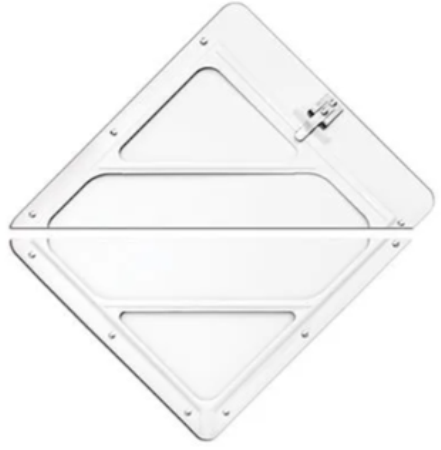 Slidemaster Split Frame with White Finish