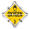 Flip Placard, Flammable Gas, Non-Flammable Gas, Oxygen