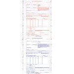 International Air Waybill, 4 Part Pin Feed Form