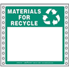 Materials for Recycle Label, Blank No Lines, Pin Feed Paper