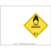 Laser Imprintable Vinyl Drum Label, Oxidizer