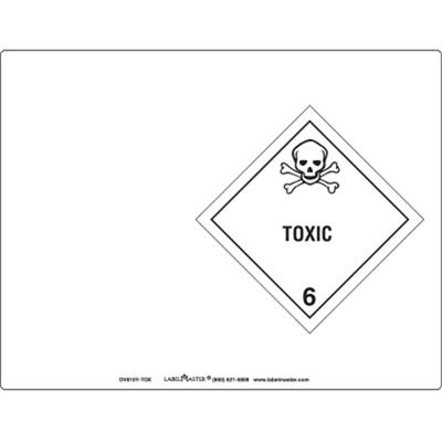 Laser Imprintable Vinyl Drum Label, Toxic