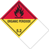 Organic Peroxide Label, Blank, Shipping Name, Paper w Jumbo Tab