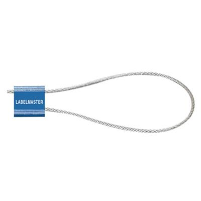 14" Cable Lock Seals, 3mm x 20cm, Custom Blue
