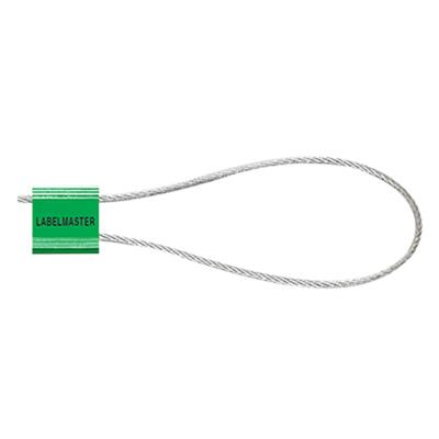 14" Cable Lock Seals, 3mm x 20cm, Custom Green