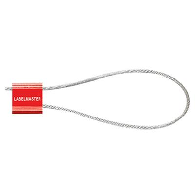 14" Cable Lock Seals, 3mm x 20cm, Custom Red
