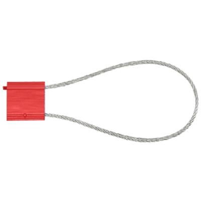 14" Cable Lock Seals, 3mm x 20cm, Red