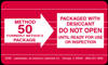 Method 50 Label, Paper, 2.5" x 6"