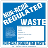Non-RCRA Regulated Waste Label, Generator Info, Thermal PVCF