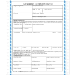 IMO Dangerous Goods Declaration Form, PinFeed 4 Part Form - 500 pack