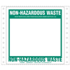 Non-Hazardous Waste Label, Blank Open Box, Pin-Feed, Paper